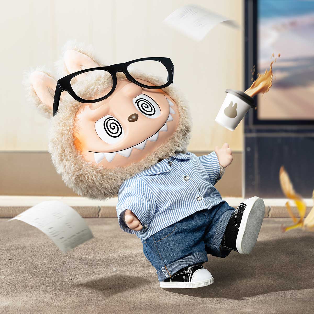 POP MART LABUBU THE MONSTERS FLIP WITH ME PELUŞ BEBEK - Termos Türkiye -