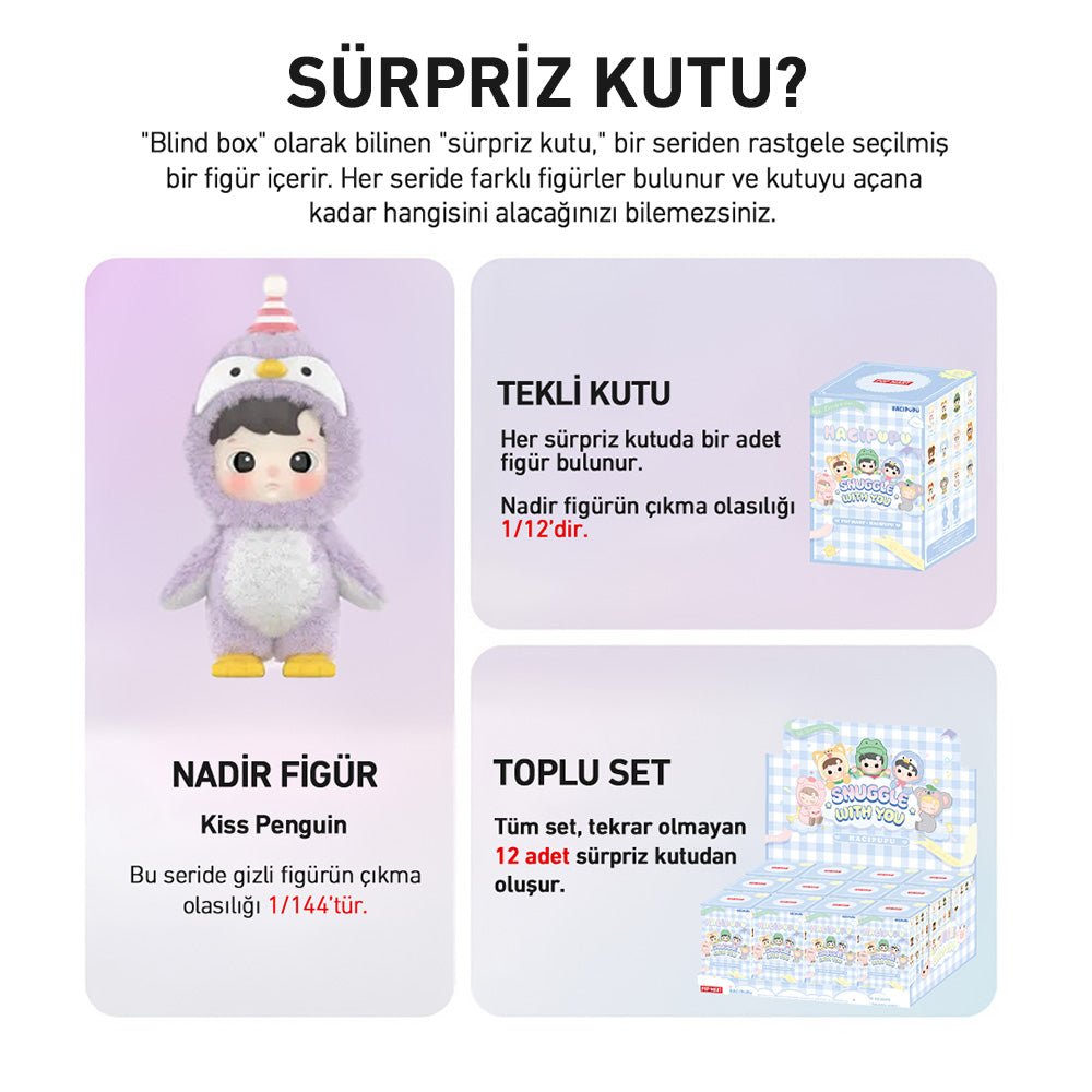 POP MART HACIPUPU SNUGGLE WITH YOU SÜRPRİZ KUTU SERİSİ - Termos Türkiye - 