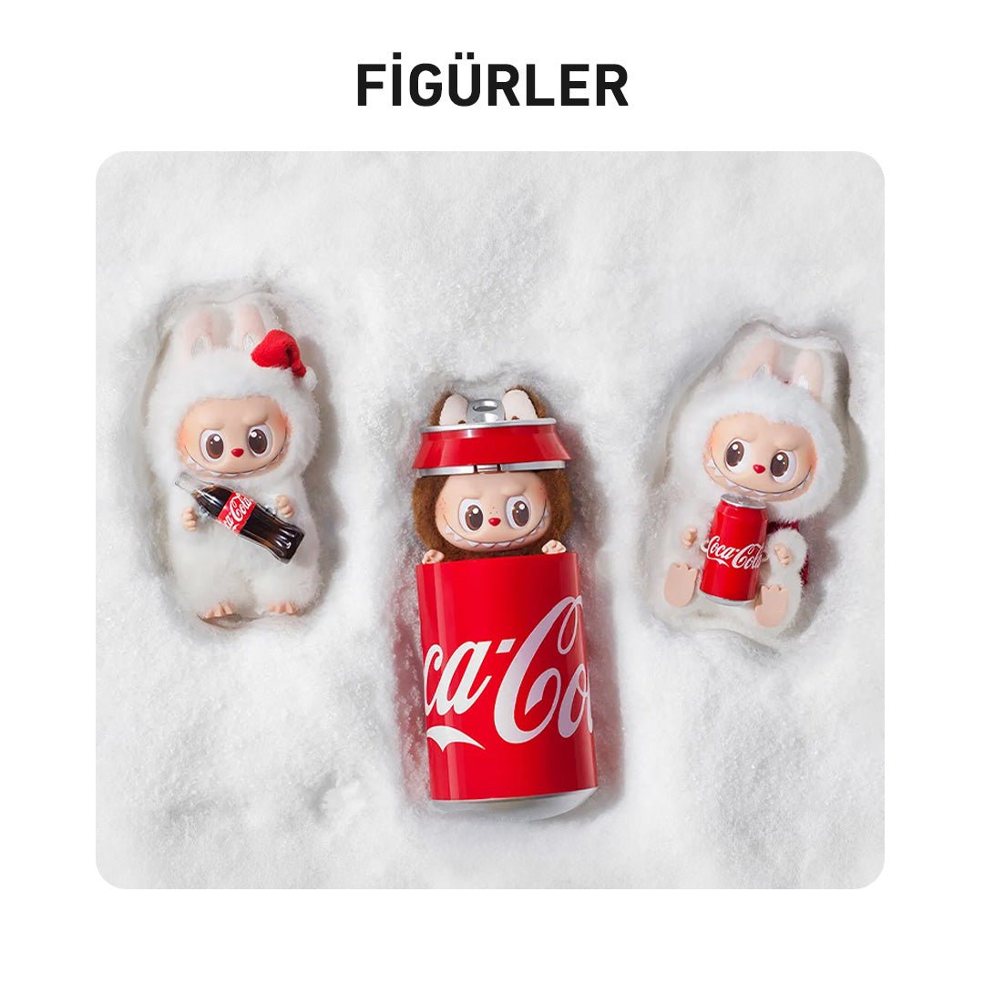 POP MART LABUBU THE MONSTERS COCA - COLA SERİSİ 6’LI SÜRPRİZ KUTU YÜZ PELUŞ FİGÜR - Termos Türkiye - 
