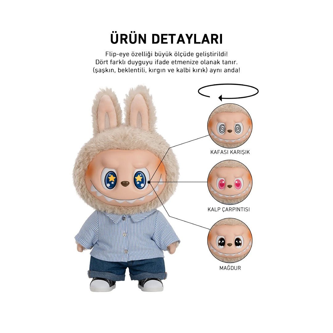 POP MART LABUBU THE MONSTERS FLIP WITH ME PELUŞ BEBEK - Termos Türkiye - 